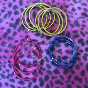 Brand New Neon Spiked Bangles